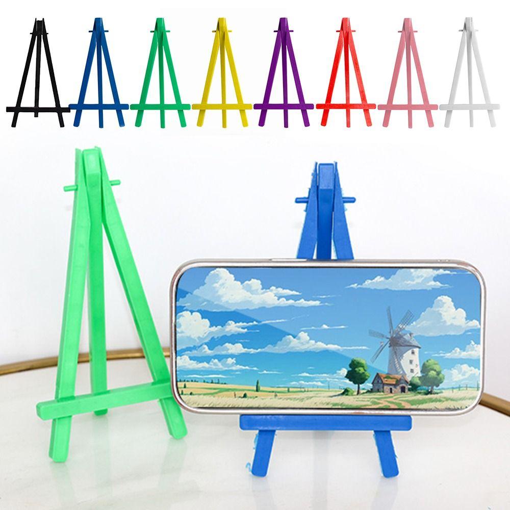 Plastic Painting Display Stand Adjustable Painting Holder Triangle Easel  Office Desk