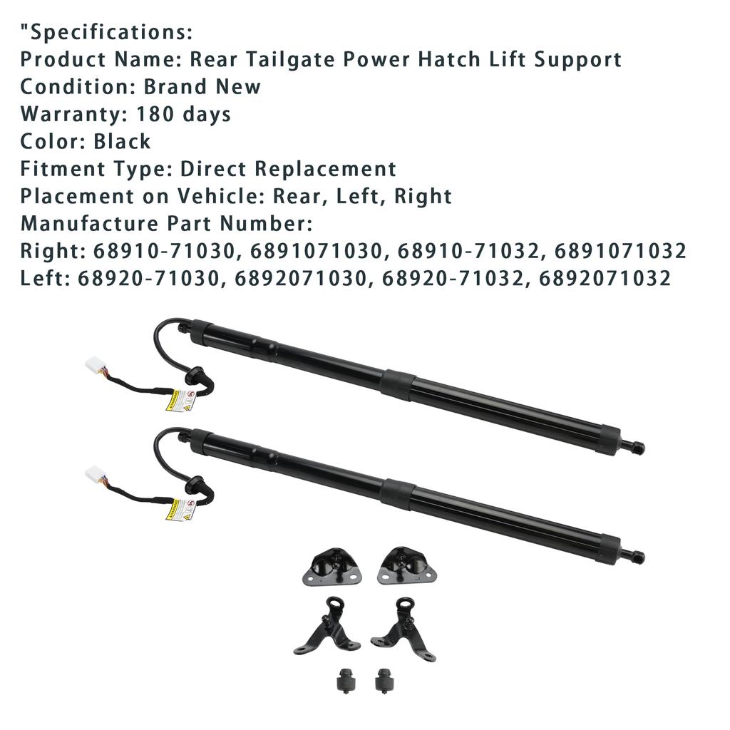 Электрический амортизатор задней двери 6892071030 6891071032 Подходит для Toyota Fortuner 2015-20