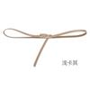 Four Seasons Available New Women'S Leather Thin Belt With No Hole Design Decorative Belt Waist Seal Dress Versatile Two Layer Leather Belt