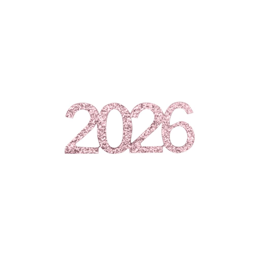 Золотое Конфетти на Выпускной Класс 2026, Блестящее Конфетти 2026 100 шт. Для Украшения Выпускного Вечера и Новогодней Вечеринки 2026.