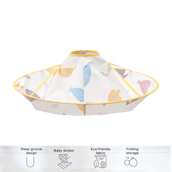 Детская накидка для стрижки с рисунком из мультфильма, водонепроницаемая накидка для стрижки волос, парикмахерский фартук и нагрудник, складной дизайн зонта