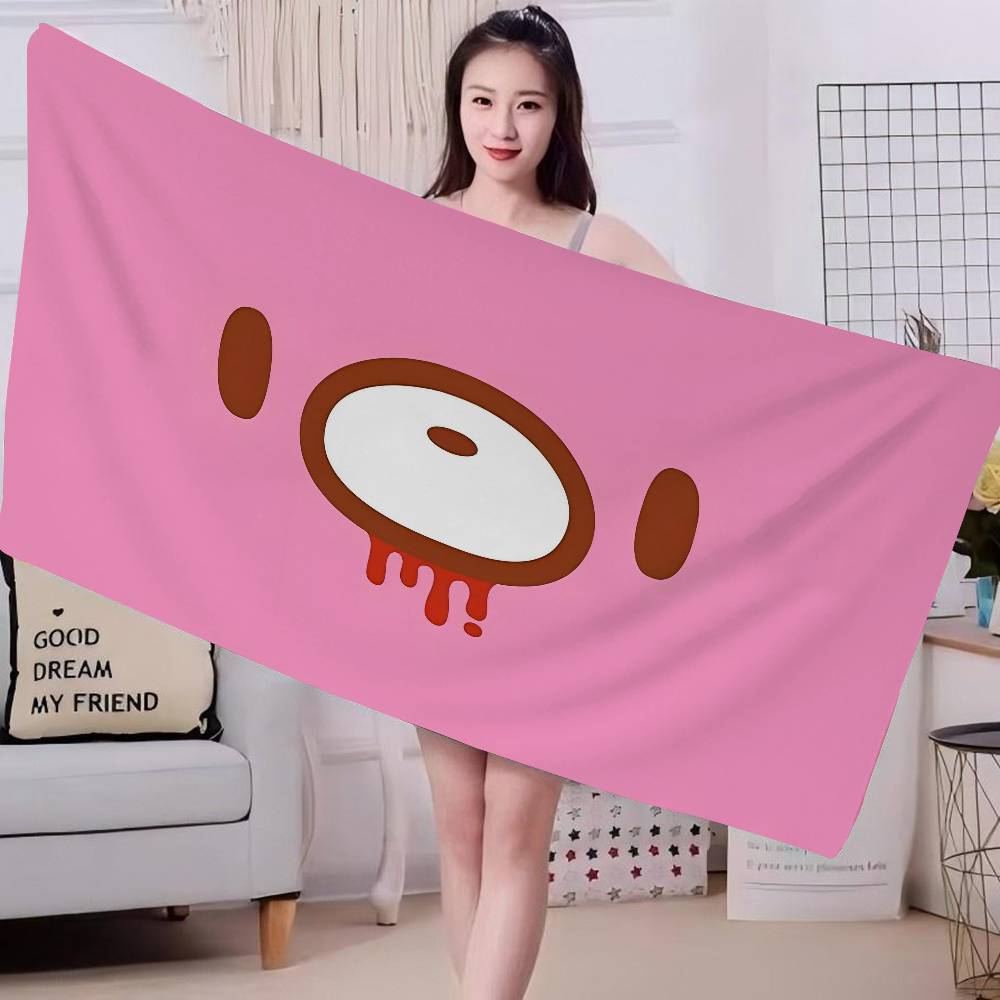 Cartoon G-gloomy Bear Big Microfiber Beach Towels Quick Dry Towel Sand Beach Towels Pool Towel for Travel Swim Pool Yoga
