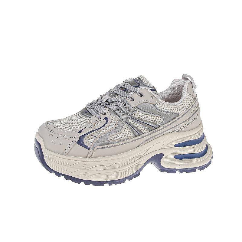 Кроссовки Dad shoes женские 2024 новые повседневные спортивные туфли с толстой подошвой, амортизация, легкие модные универсальные кроссовки