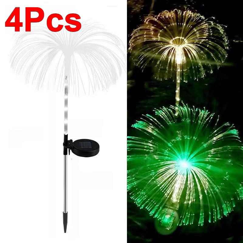 1/2/4 шт. Солнечный светильник-медуза, уличный водонепроницаемый, RGB, солнечный, декоративный, для сада, ландшафтное освещение, используется для декора сада, газона