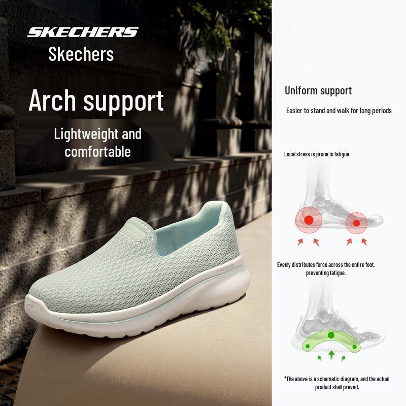 Skechers Женские кеды-слипоны для ходьбы 125845