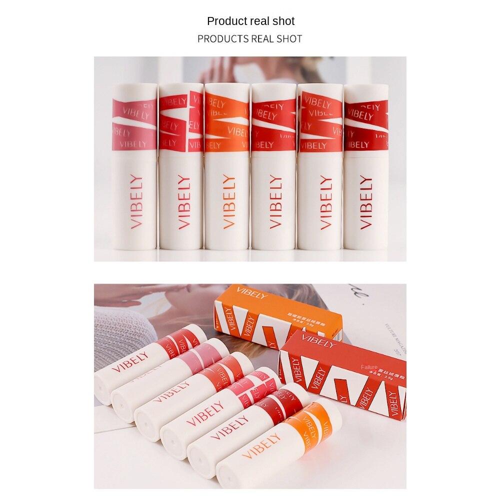 VIBELY Matte & Mist Velvet Lip Glaze Air Mist Waterproof Long Lasting White Lipstick