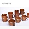 Japanese Style Wooden Tea Cup Handmade Wine Mug Cup Gift Drinking Cup  Restaurant