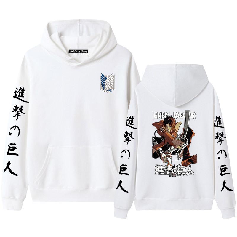 Advancing Giant Alan Yeager's Men's and Women's Hooded Hoodies and Hoodies for Couples with Thickened Velvet