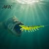 Glitter Shrimp Lure 9.5cm/4.8g TPE Soft Bionic Bait, Realistic Lure, Simulation Fishing Lures Prawn Swim Bait for Freshwater Saltwater Trout