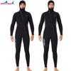 Wetsuit Men's 3MM Hooded Thickened Warm Winter Swimsuit One-piece Cold-proof Snorkeling Surfing Wetsuit