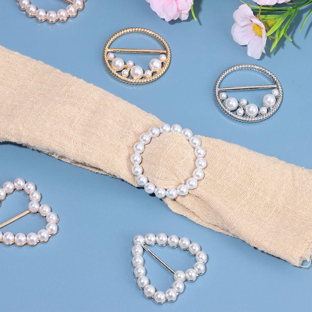 Corner Hem Shirt Hem Silk Scarf Buckle Clothes Tighten Decorative Buckle Knotted Buckle Ring