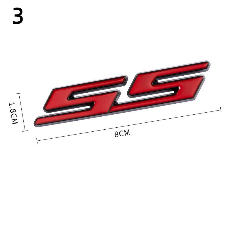 3D металлический серебристый черный красный логотип SS эмблема багажник автомобиля наклейка для C-amaro Bumblebee SS Stikcer аксессуары