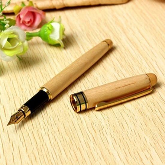 Fashion Student Teacher Wood Fluent Writing Fountain Pen Birthday Business Gift
