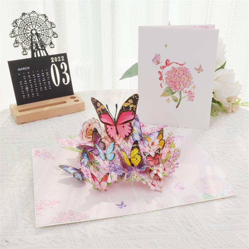 Сияющий павлин 3D Pop-Up открытка - Мечтательный день рождения, Праздник, Общее поздравление, День учителя