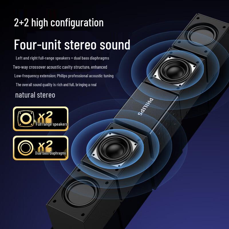 Philips Игровой настольный Bluetooth-динамик SPA5600 с микрофоном, китайская вилка (адаптер в комплекте) (Китайская версия)