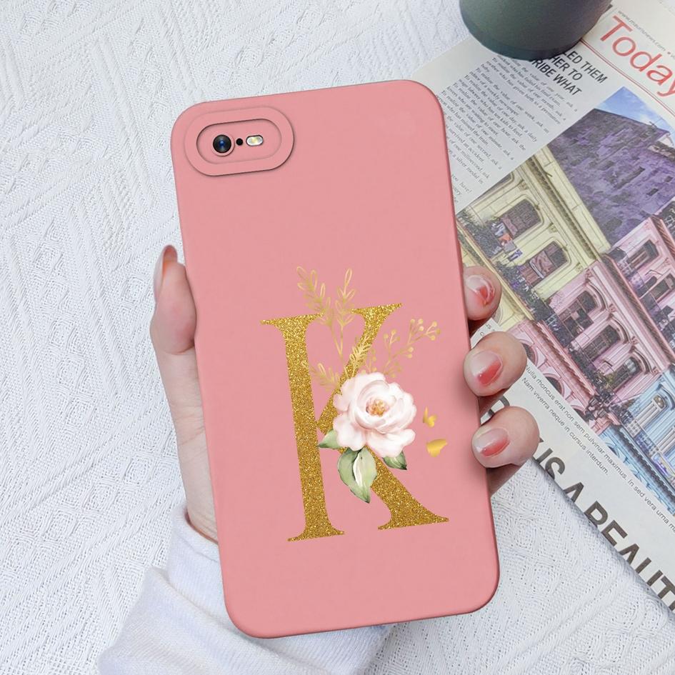 Для OPPO Realme C11 C12 C15 C33 C17 C35 C20 C30 Роскошный защитный квадратный жидкий силиконовый чехол из мягкого ТПУ с цветочными буквами для Realme Funda Coque, бампер
