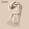 CACUSS Pure Wool Scarf for Women Autumn Winter Shawl Warm Neck Warmer Gift for Girls New Year Zodiac Birthday Gift Box Set