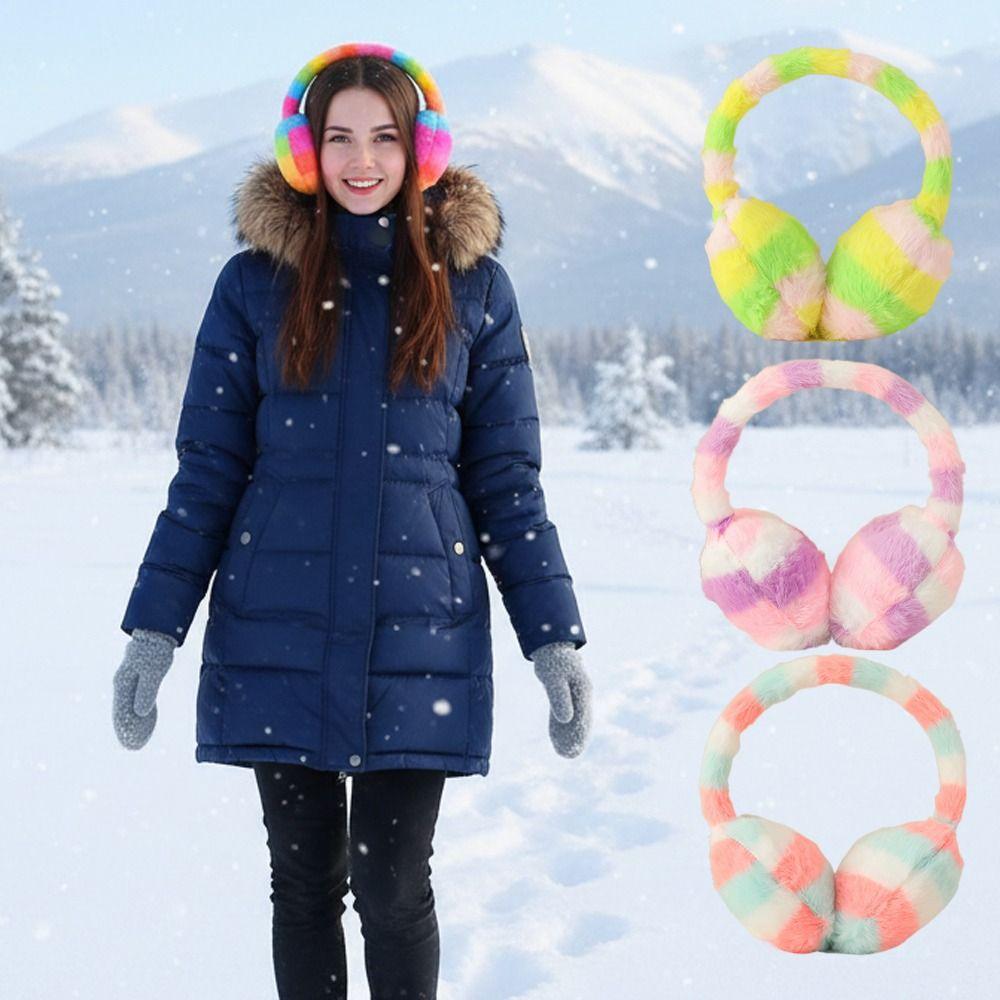 Зимняя теплая защита для ушей, защита ушей, пушистые наушники-закрывашки, мягкие плюшевые наушники для женщин, мужчин, для улицы