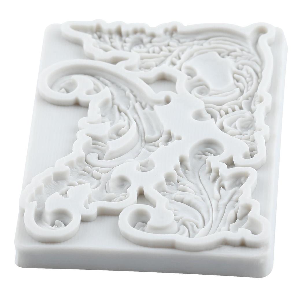 Барокко Силиконовые формы Завитки Свиток Кружево Форма для мастики Инструменты для украшения торта Топпер для кекса Конфета Шоколад Паста для лепки