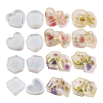 Форма для банок из эпоксидной смолы своими руками, силиконовая форма для изготовления ювелирных изделий своими руками, инструмент для литья контейнеров для конфет