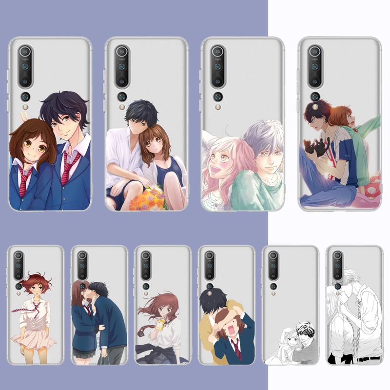 Чехол для телефона с милым аниме Ao Haru Ride Love для Samsung S20 S10 lite S21 plus для Redmi Note8 9pro для Huawei P20 Clear Case