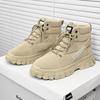 Fashion 2025 High-end Street Shoes Khaki - Thick Soled Fashionable Sports Shoes, Men's Urban Walking Shoes Fashion Hiking Boots Cowboy