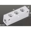 1/8" 1/4" 1/2" BSP Внутренняя резьба 2 3 4 5 6-ходовой 4-8 портов Сплошной алюминиевый коллекторный блок-распределитель Пневматический фитинг Компрессор воздуха