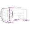 Coffee Table Black Oak Look 102 x 55 x 45 cm Engineered Wood