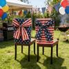 American Independence Day chair cover, digital printed bow dining chair cover, pillow cover, table flag, American style, five pointed star