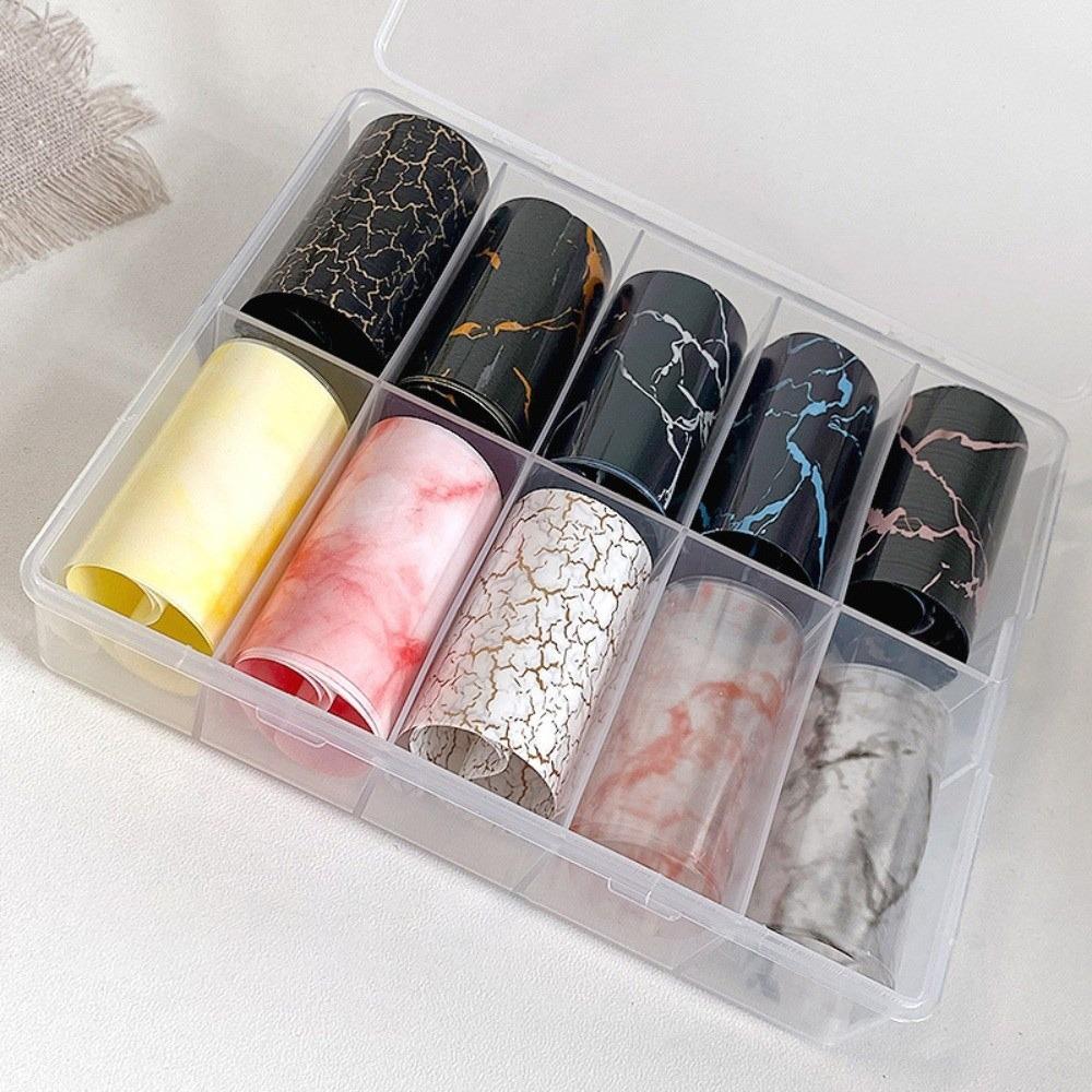 Stripe Pattern Nail Foils Lace Design Nail Art Stickers Professional Manicure Decals Manicure DIY