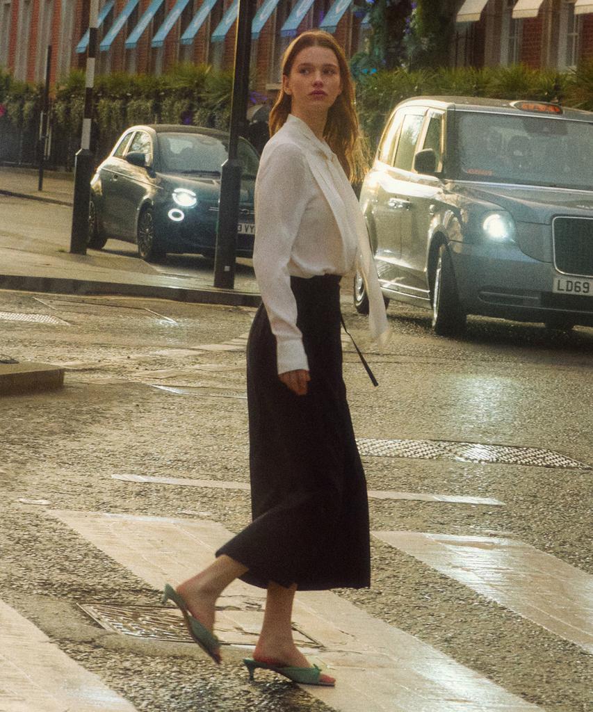 Otte Stripe Belted Maxi Skirt_2Color