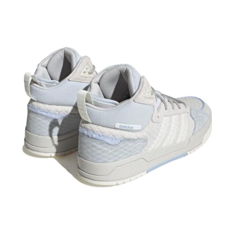 adidas Neo 100Дб Средние Тканевые Кроссовки Хайтопы из Синтетической Кожи Унисекс Кроссовки Синий Серый Белый GZ2581
