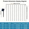 Солнечная гирлянда-занавес 100/200/300 светодиодов для улицы, террасы, сада во дворе, спальни, украшения для вечеринки, праздничные подарки, рождественские огни