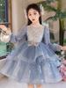 Girls' Light Luxury High-End Princess Dress for Weddings, Birthdays, and Piano Performances - Autumn Collection