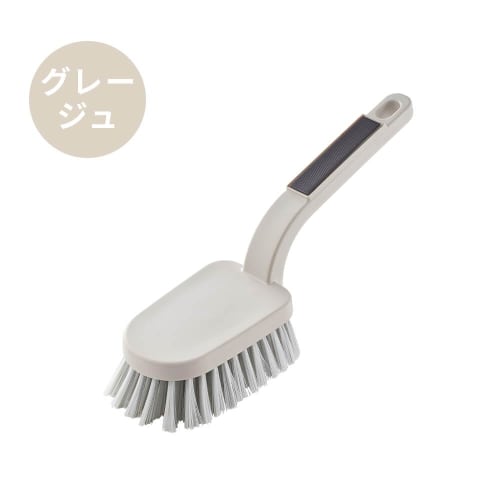 Toffy Clean Life with Toffy Magnetic Bath Brush CL-MBB, for Bathroom Cleaning, Scrubbing, Drains Water, Attaches To Wall with Magnet, Firm Brush, Grei