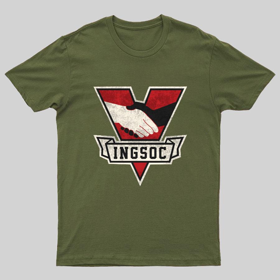1984 George Orwell Ingsoc 100% Cotton Summer Casual Cool Loose T-Shirt