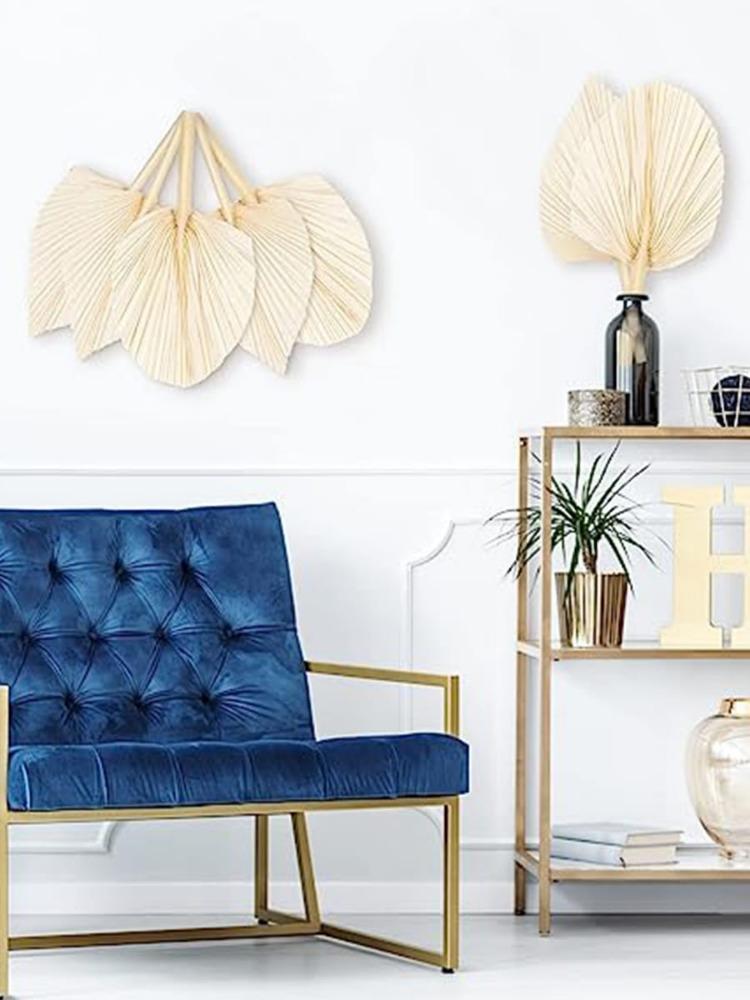 2 шт. пальмовых веера, натуральные сушеные пальмовые листья, в форме сердца, круглые веера, сушеный букет для свадьбы, домашней вечеринки, кухни, вазы, столовых композиций, украшения на годовщину