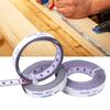 1/2/3/4/5/6m Centered Measuring Ruler Self-adhesive Stainless Steel Metric Track Tape Measure Woodworking