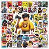Наклейки Roblox 100 шт. Мультяшные Игровые Водонепроницаемые Виниловые Наклейки Для Ноутбука Бутылки С Водой Скейтборда Дневника Детей Подростков DIY Декор