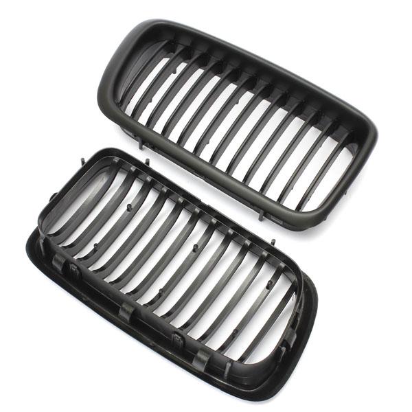 RM-CAR Pair Front Kidney Grille Single Slat Grill Grille For BMW E38 7 Series 4-Door 740i 740iL 750iL 1998-2001 Racing Grills
