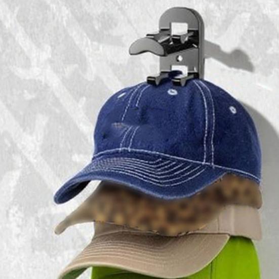 Настенный держатель для бейсбольных кепок Организатор для шляп Вмещает до 10 кепок Компактный держатель для кепок Вешалка для кепок на дверь Шкаф Спальня Общежитие