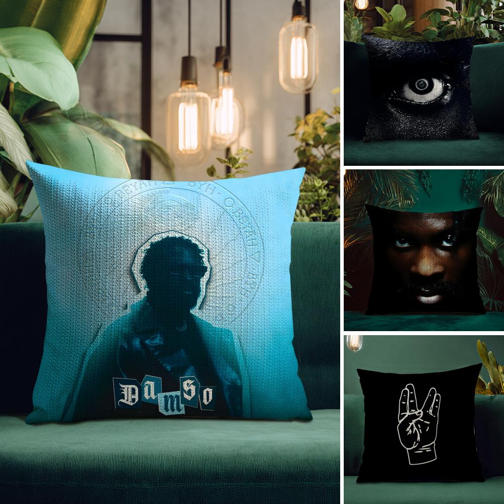 DDamso Rapper Cushion Cover Natural Linen Pillow Case DoubleSided Print Decorative Sofa Pillowcase Home Decor Gift