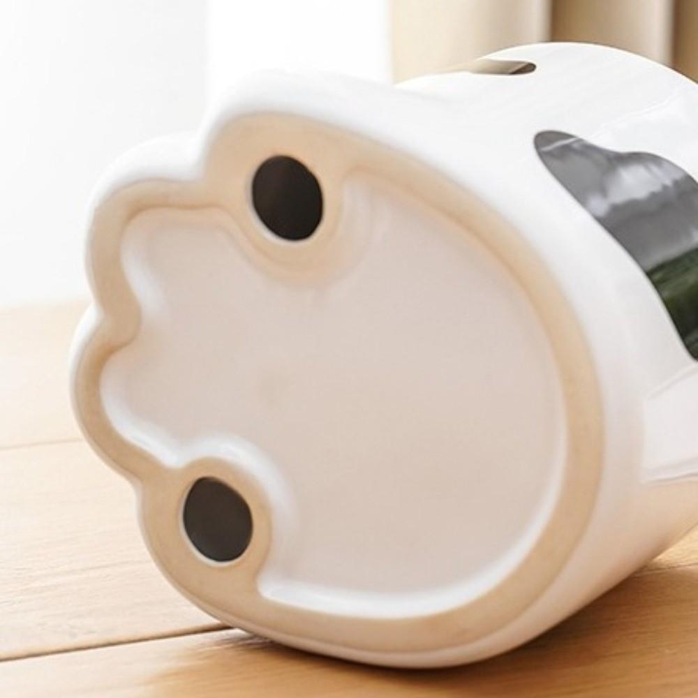 Slanted Mouth Ceramic Cat Bowl Large Capacity High Foot Bowl Drinking Bowl Water Bowl Pet Feeding