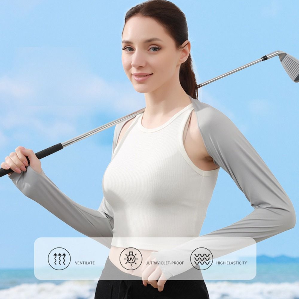 Air-conditioned Shirt Raglan Sleeve Sun Protection Open Cover Arm Cover Ice Arm Sleeves Summer