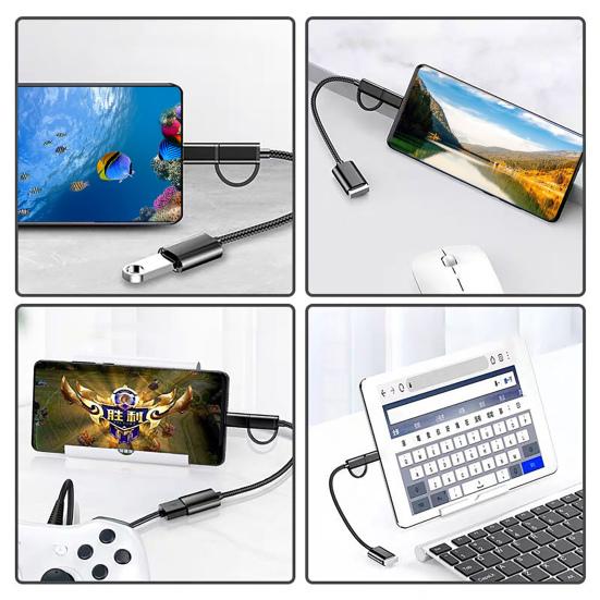 Кабель-конвертер OTG Стабильный выход Универсальный Быстрая передача Мини Подключи и работай USB Type-C