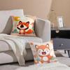 Милый животный FFlat Foxes Наволочка Наволочка Короткий Плюш Невидимая молния Комната Диван Чехол на подушку