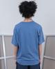 THEMUSEUMVISITOR Flag Doodle T-Shirt (Deep Blue)
