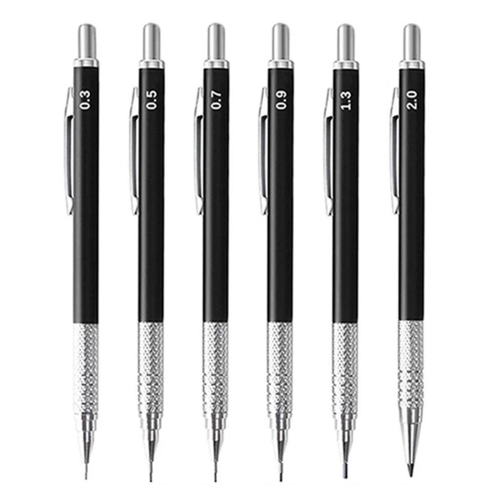 0,3/0,5/0,7/0,9/1,3/2,0 мм автоматический инструмент для рисования карандашом, канцелярские принадлежности для рисования карандашом