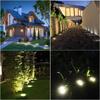 Solar Ground Lights Outdoor Decoration, 8/20LED Solar Garden Lights Waterproof, Solar Disk Lights for Yard, Pathway, Lawn, Patio