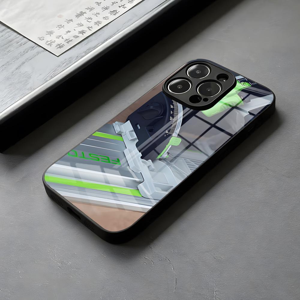 Крутой ящик для инструментов Festool Чехол для телефона Стекло Для IPhone 16 15 14 Pro Max 13 12 Mini 11 X XS XR Подарок для пары 8 Plus Для Samsung S 25 24 2